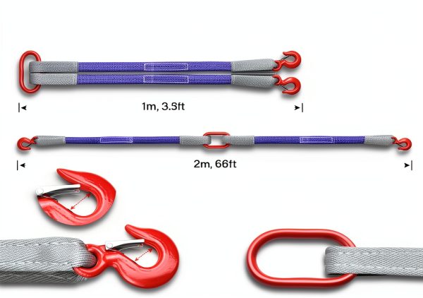 Vigtayue Lifting Sling Alloy Steel Polyester Truck Straps-1