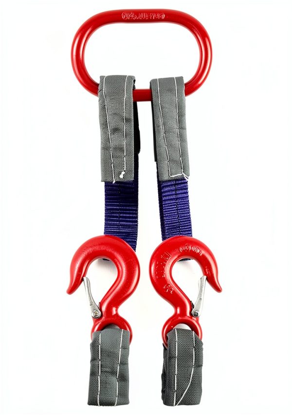QWORK Purple Lifting Slings Heavy Duty Polyester Rigging-2