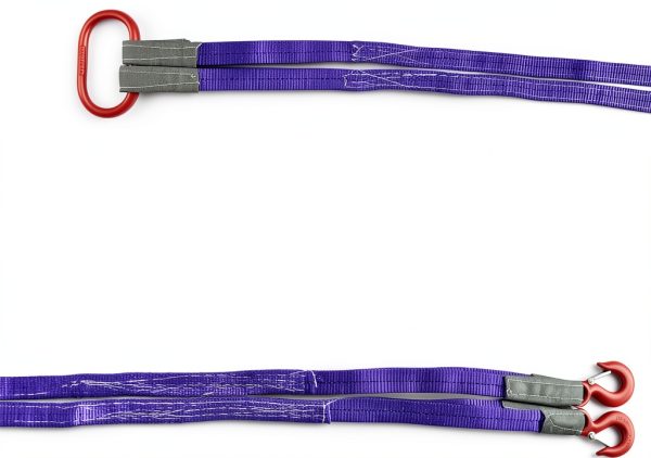 QWORK Purple Lifting Slings Heavy Duty Polyester Rigging-1