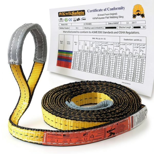 KwikSafety Web Sling Polyester Flat Hook 1x16-0