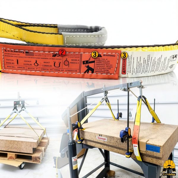 KwikSafety Web Sling Polyester Flat Hook 1x16-3