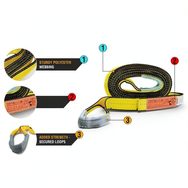 Web Sling KwikSafety Polyester 2x30 Heavy Duty-1