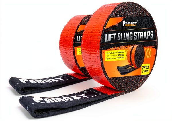 PAMAZY Heavy Duty Lift Sling Straps Polyester 18800 LBS-0