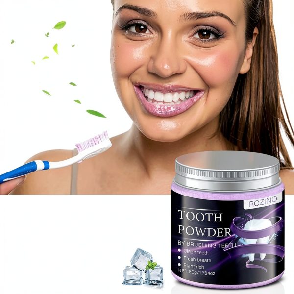 Purple Tooth Powder by Xiaoks Charcoal Kaolin Clay Mint-2