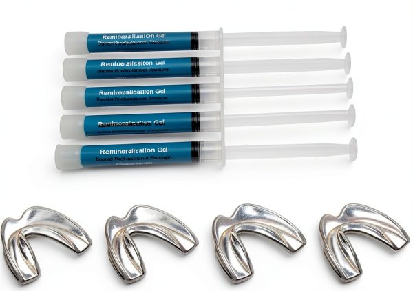 Teeth Remineralization Kit Primdent 4 Gel Syringes & 4 Custom Trays-0