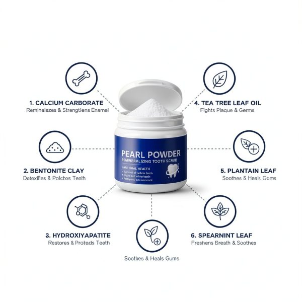 Hydroxyapatite Tooth Powder by Beilingmei Natural Whitening Vegan-1