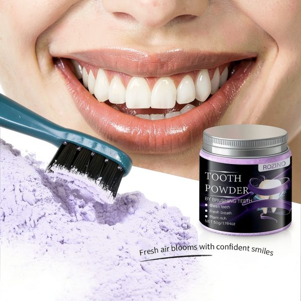Purple Tooth Powder by Xiaoks Charcoal Kaolin Clay Mint-4