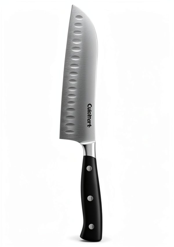 Cuisinart C77TR-7SAN Triple Rivet Collection 7" Santoku Knife, Black-0