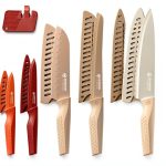 Brewin Knife set, 13 Pieces Kitchen Knives Set with Sharpener, Anti-Rust Coating and Blade Guard, Home Essentials, Camping Essentials - Muliticolor-0