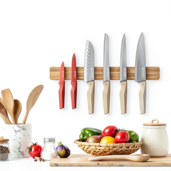 Brewin Knife set, 13 Pieces Kitchen Knives Set with Sharpener, Anti-Rust Coating and Blade Guard, Home Essentials, Camping Essentials - Muliticolor-1